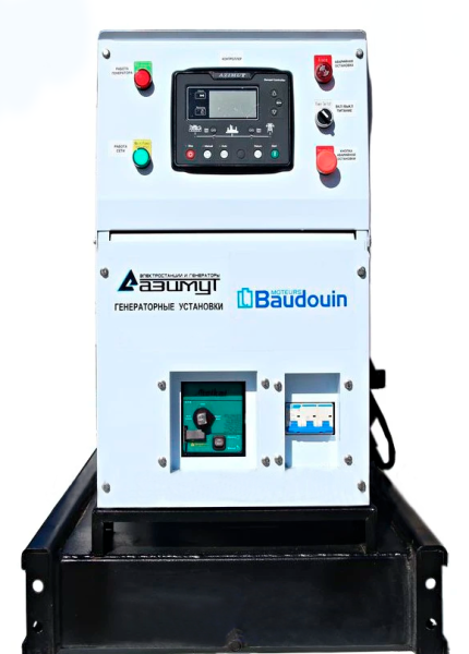 Дизельный генератор Азимут АД-60С-Т400-1РМ19 (60 кВт, открытое исполнение, двигатель Ricardo)