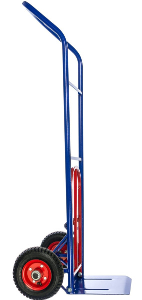 Тележка двухколесная грузовая с дополнительной полкой КГ 150 П колёса пневмо d200мм