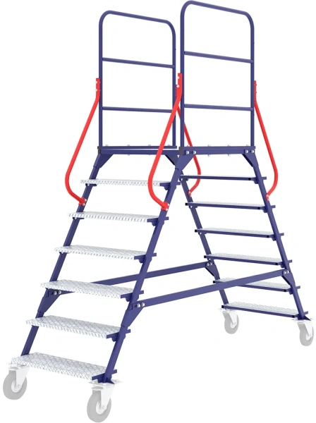 Лестница передвижная разборная ЛР 6.2, 6 ступеней