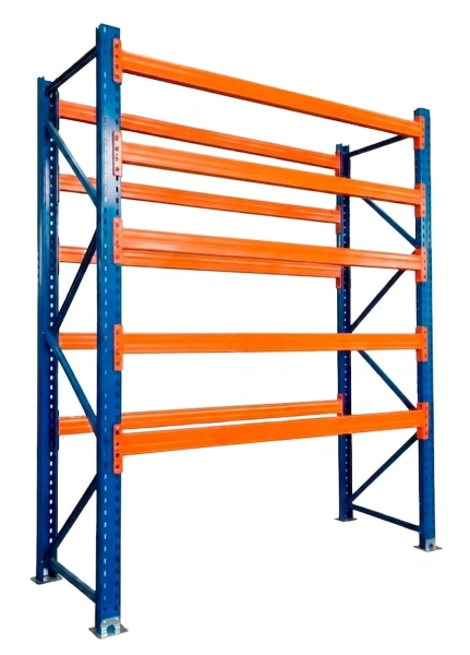 Стеллаж производственный 5000х1800х1050 мм (нагрузка на уровень 2700 кг, сталь) 5 уровня