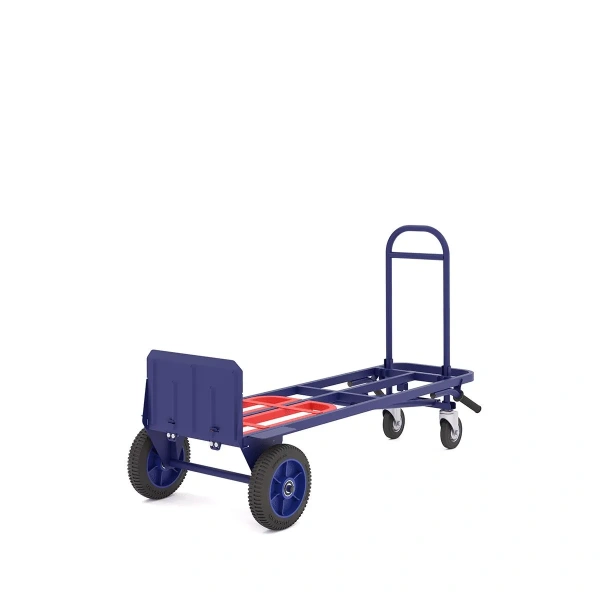 Тележка двухколесная грузовая универсальная ТГУ 200 колёса (d250 + d125 болтовое) литая резина