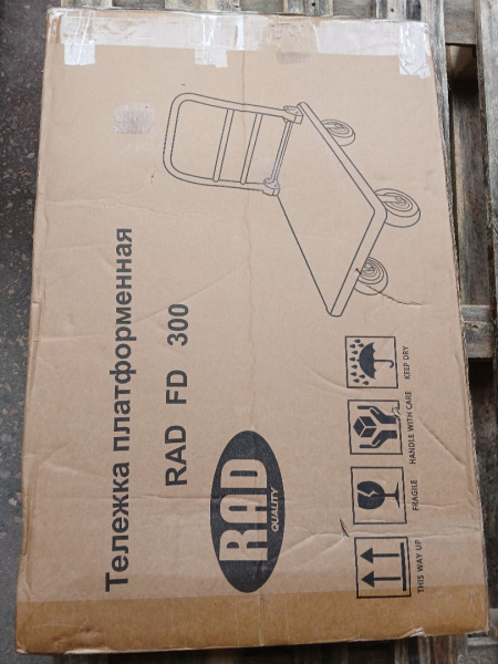 Тележка платформенная четырёхколёсная RAD FD 300 (900х600) (Уценка) 241689
