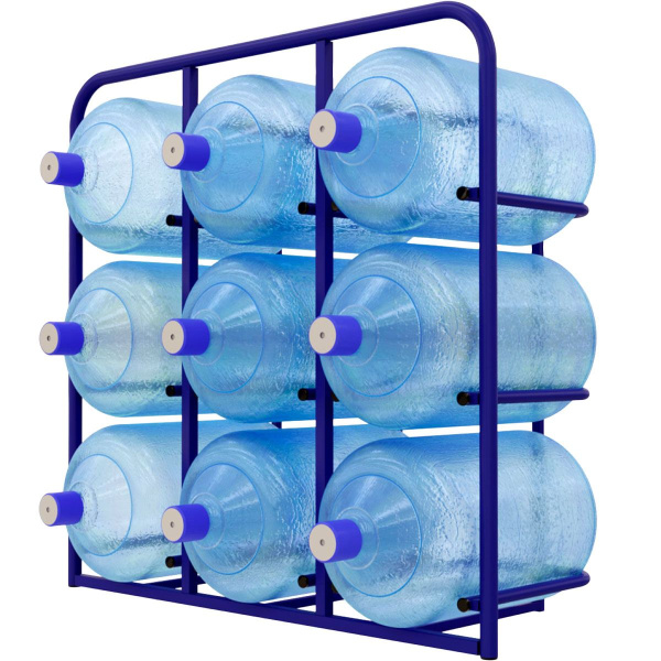 Стеллаж для бутылей с водой СВД 9 378х919х940мм (9 шт)