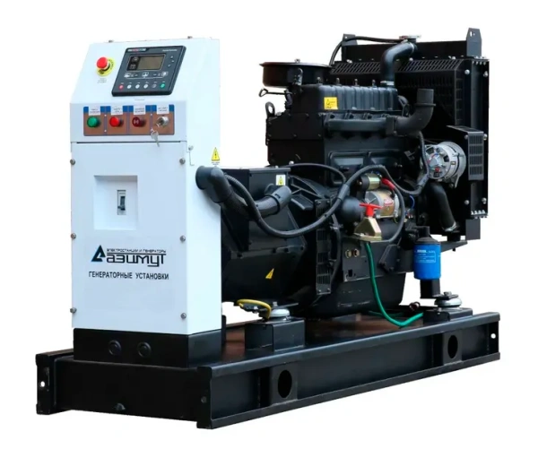 Дизельный генератор Азимут АД-25С-Т400-2РМ19 (25 кВт, открытое исполнение, двигатель Ricardo)