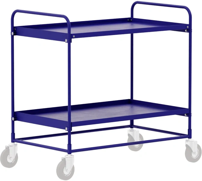 Тележка четырёхколёсная сервисная двухъярусная СТ 2 (600х900) без колёс
