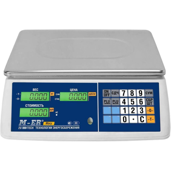 Весы торговые M-ER 223AC-15.2 LCD "Mary"