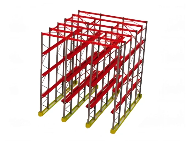 Стеллажи набивные фронтальные (нагрузка на уровень 1000 кг) 3 уровня