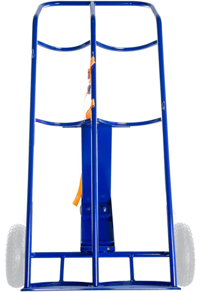 Тележка для перевозки двух баллонов с фиксацией ремнем ГБ -2 без колес