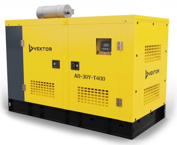 Дизельный генератор Vektor AD-30Y-T400 в шумозащитном кожухе