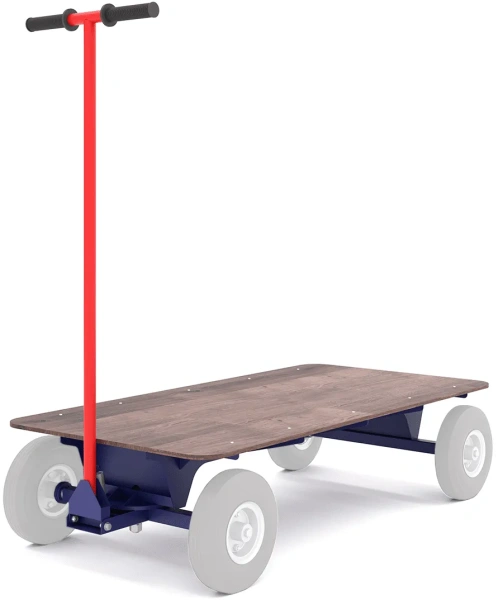 Тележка платформенная четырёхколёсная, с поворотной осью ТПО О (600х1200) без колёс