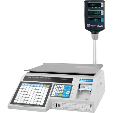 Весы торговые с печатью этикеток CAS LP-15R (400х245)