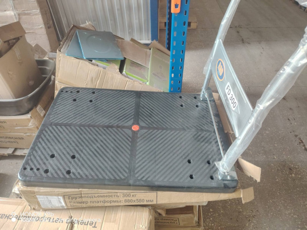 Тележка платформенная четырёхколёсная RAD FD 300 (900х600) черная  (Уценка) 248580