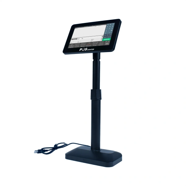 Дисплей покупателя POScenter Vision 7” (1024*600, USB, с подставкой, черный)