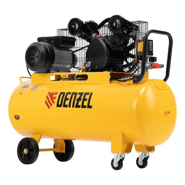 Компрессор с ременным приводом Denzel BCV2200/100, 58110