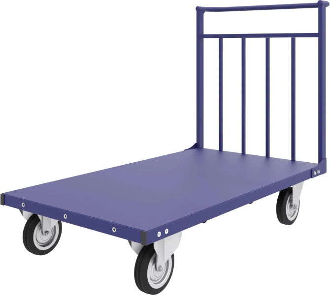 Тележка платформенная четырёхколёсная усиленная ТПУ 5 (700х1200) без колёс