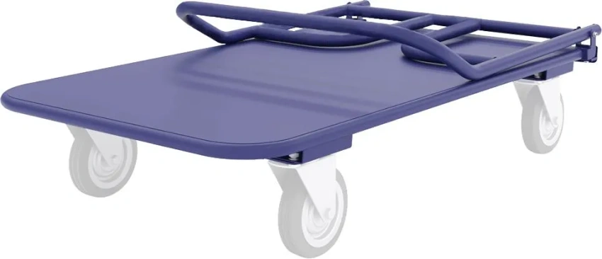 Тележка платформенная четырёхколёсная складная ручка, педаль. ТПСР 5 М (700х1200) 