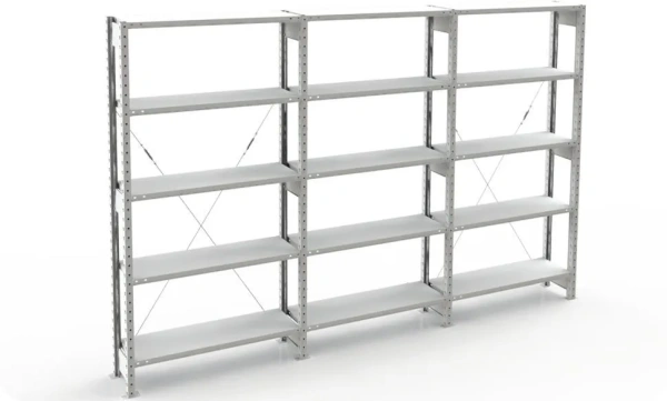 Стеллажи металлические для гаража (нагрузка на полку 120 кг) 8 полок