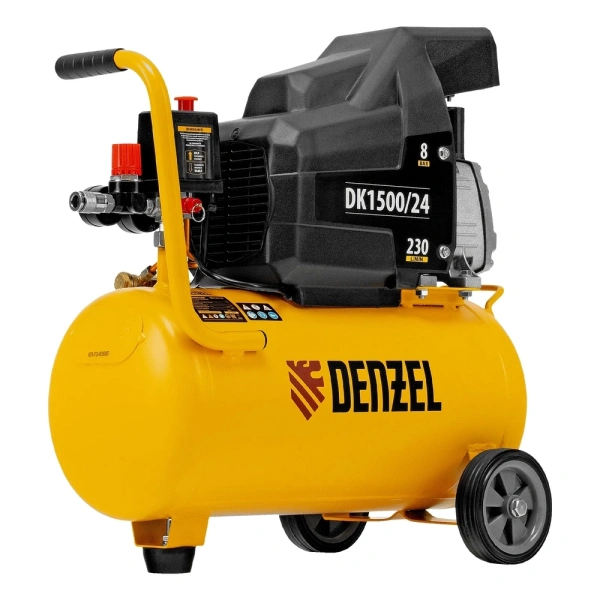 Компрессор воздушный Denzel DK1500/24, 58063