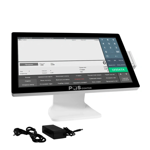 Сенсорный моноблок POScenter POS101 Pro (21.5", PCAP, N100, RAM 8Gb, SSD M2 256Gb, MSR) БЕЛЫЙ, без ОС