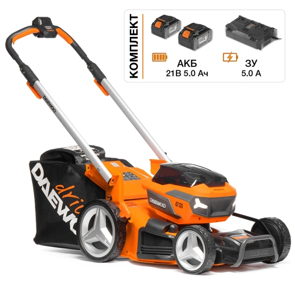 Газонокосилка аккумуляторная DAEWOO DLM 5042Li-SV SET