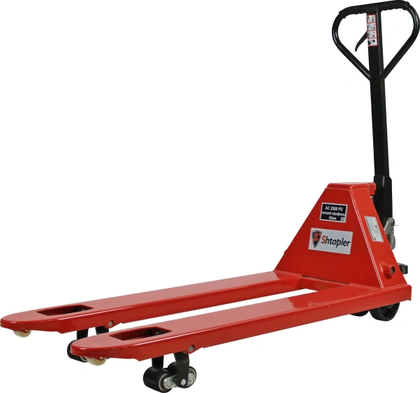 Ручная гидравлическая тележка Shtapler AC 2500 PU (низкопрофильная 65мм) (Уценка) 215999