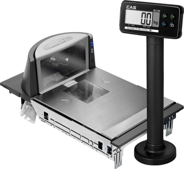 Встраиваемые торговые весы-сканер CAS PDS-II-30D (254х240)