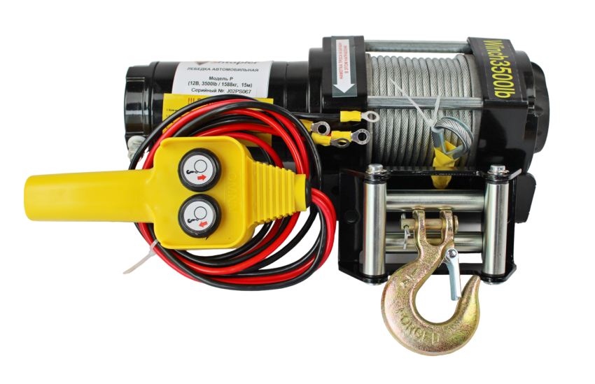 Лебедка электрическая автомобильная Shtapler P (J) (12В 3500lb 1588кг/15м)