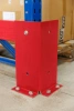 Угловое защитное ограждение 1250 (376, RAL 3027) в комплекте