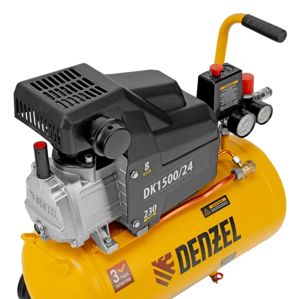 Компрессор воздушный Denzel DK1500/24, 58063