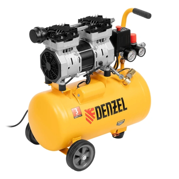 Компрессор безмаслянный Denzel DLS950/24, 58026