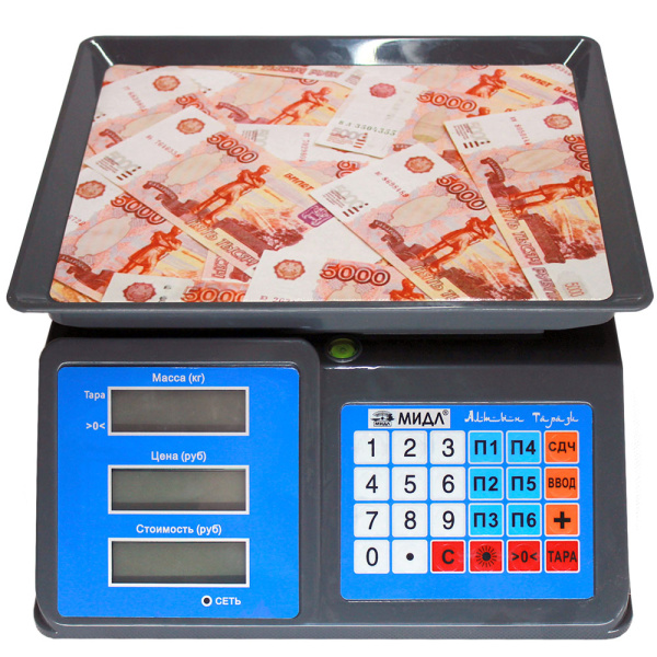 Весы торговые электронные МИДЛ МТ 30 МДА (5/10, 300x235) «Алтын Тарази»