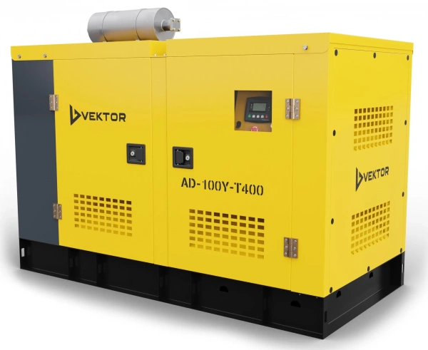Дизельный генератор Vektor AD-100Y-T400 в шумозащитном кожухе