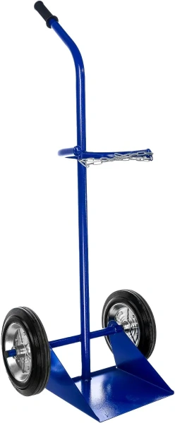 Тележка двухколесная с одной ручкой для перевозки одного баллона ГБР 1 (колёса d250 литые)