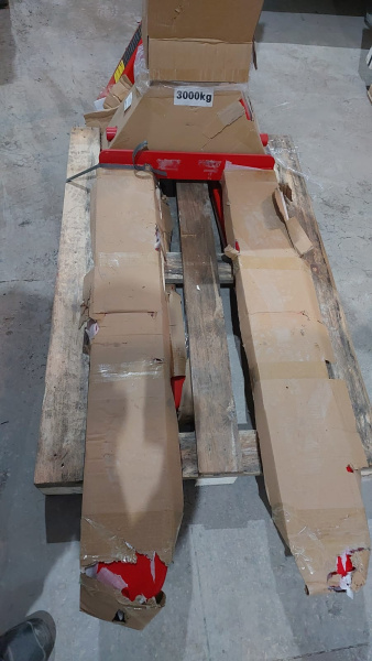 Ручная гидравлическая тележка с весами Shtapler CBY 3000 PU (Уценка) 215995