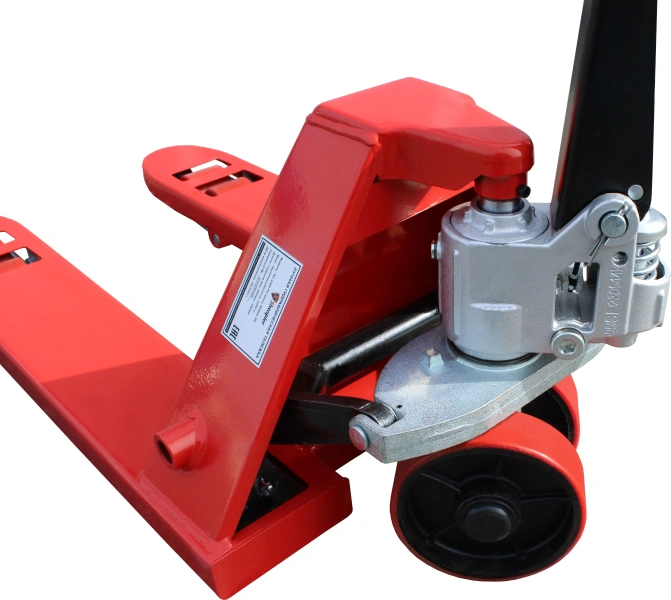 Тележка гидравлическая ручная с короткими вилами Shtapler AC 2500 PU, длина вил 800мм