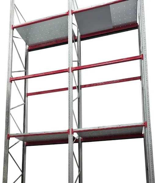 Стеллаж с пожарными экранами (глубина 1050 мм, нагрузка 3500 кг) 6 уровней