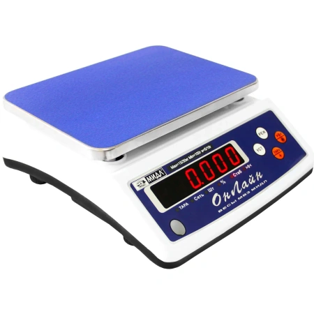 Весы фасовочные настольные МИДЛ МТ 15 В1ДА (2/5, 190х250) «Онлайн» RS 232/USB