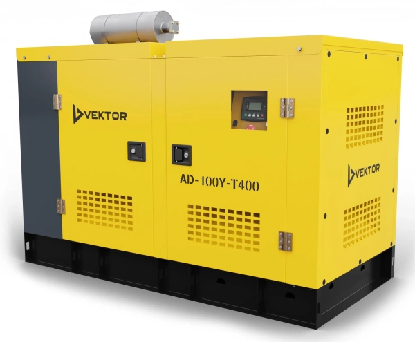 Дизельный генератор Vektor AD-100Y-T400 в шумозащитном кожухе с АВР