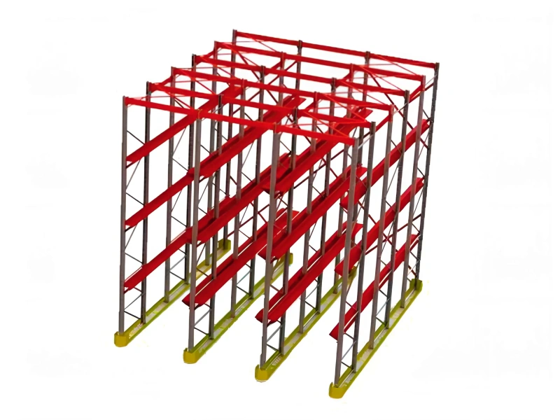 Стеллажи набивные фронтальные (нагрузка на уровень 1000 кг) 3 уровня