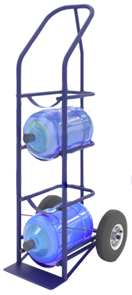 Тележка двухколесная для перевозки 4-х бутылей воды ВД 4 (колёса литые d 250)