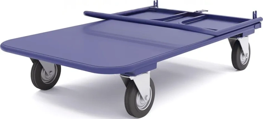 Тележка платформенная четырёхколёсная складная ручка, ТПСР 4 М Зацеп (600х1200) без колёс