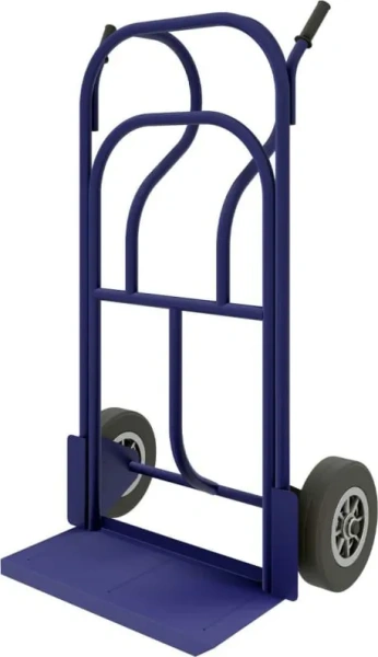 Тележка двухколесная грузовая КГУ 300 колёса литые с чугунным ободом d 250мм