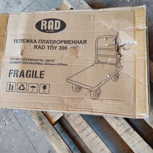 Тележка платформенная четырёхколёсная RAD ТПУ 300 (Уценка) 238192