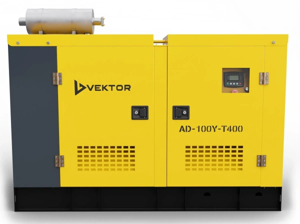 Дизельный генератор Vektor AD-100Y-T400 в шумозащитном кожухе с АВР