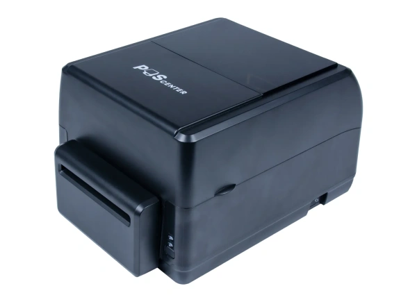 Принтер этикеток POScenter TT-300 USE (термотрансферный; 300dpi; ширина ленты в диапазоне 1" - 4", USB+Serial+Ethernet) черный с отрезчиком (ресурс 500 000 отрезов)