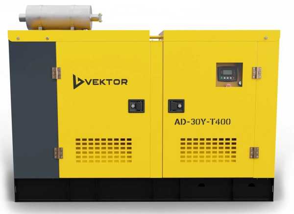 Дизельный генератор Vektor AD-30Y-T400 в шумозащитном кожухе