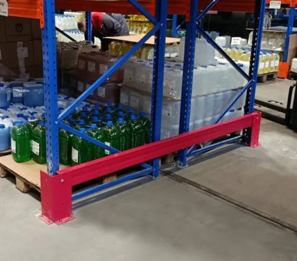 Угловое защитное ограждение 2500 (376, RAL 3027) в комплекте