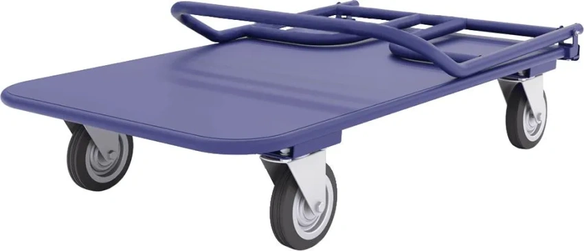 Тележка платформенная четырёхколёсная складная ручка, педаль. ТПСР 5 М (700х1200) 