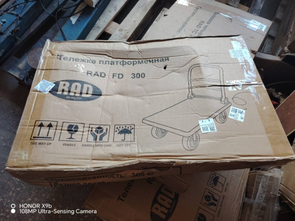 Тележка платформенная четырёхколёсная RAD FD 300 (900х600) (Уценка) 246969