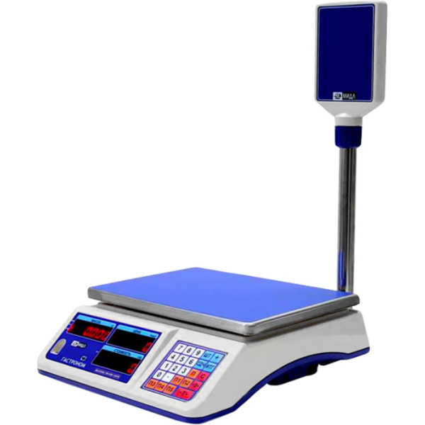 Весы торговые электронные МИДЛ МТ 6 МГДА (1/2, 230х320) «Гастроном» RS 232/Wi Fi